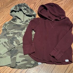 GAP waffle hooded pullovers